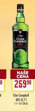 Billa Clan Campbell 40% 0,7l nabídka