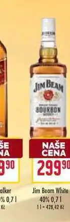 Billa Jim Beam White 40% 0,7l nabídka