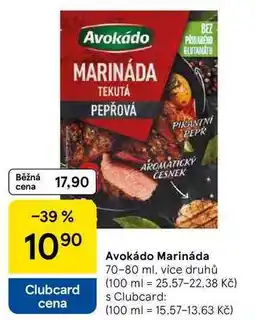 Tesco Avokádo Marináda, 70-80 ml, více druhů nabídka