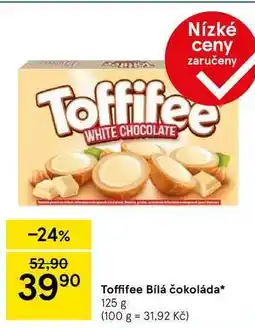 Tesco Toffifee Bílá čokoláda, 125 g nabídka
