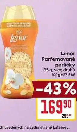 Billa Lenor Parfemované perličky 195 g nabídka