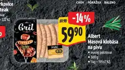Albert Albert Masová klobása na pivu 300 g nabídka