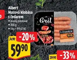 Albert Albert Masová klobása s čedarem 300 g nabídka