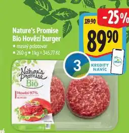 Albert Nature's Promise Bio Hovězí burger 260 g nabídka