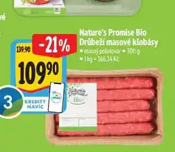 Albert Nature's Promise Bio Drůbeží masové klobásy 300 g nabídka