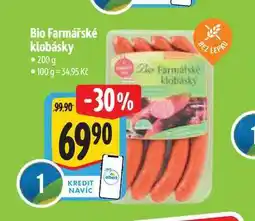 Albert Bio Farmářské klobásky 200 g nabídka