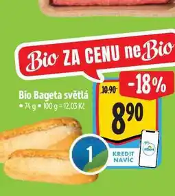 Albert Bio Bageta světlá 74 g nabídka