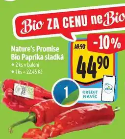 Albert Nature's Promise Bio Paprika sladká 2 ks nabídka