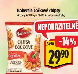 Albert Bohemia Čočkové chipsy 65 g nabídka