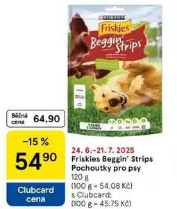 Tesco Friskies Beggin' Strips Pochoutky pro psy, 120 g nabídka