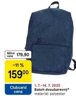 Tesco Batoh dvoubarevný, materiál: polyester nabídka