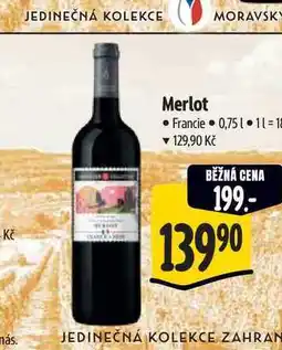 Albert Merlot 0,75 l nabídka