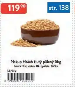 Qanto Nakup Hrách žlutý půlený nabídka