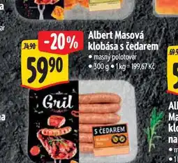 Albert Albert Masová klobása s čedarem 300 g nabídka