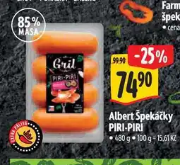 Albert Albert Špekáčky PIRI-PIRI 480 g nabídka