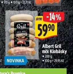Albert Albert Gril mix Klobásky 200 g nabídka