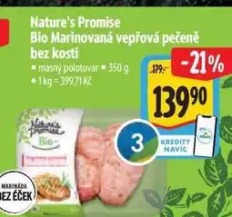 Albert Nature's Promise Bio Marinovaná vepřová pečeně bez kosti 350 g nabídka