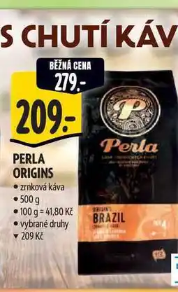 Albert PERLA ORIGINS zrnková káva 500 g nabídka