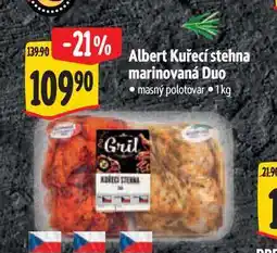 Albert Albert Kuřecí stehna marinovaná Duo 1 kg nabídka