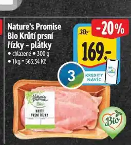 Albert Nature's Promise Bio Krůtí prsní řízky - plátky 300 g nabídka
