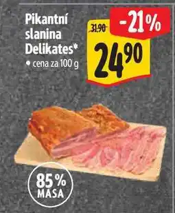 Albert Pikantní slanina Delikates 100 g nabídka