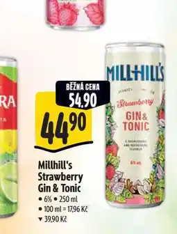 Albert Millhill's Strawberry Gin & Tonic 250 ml nabídka