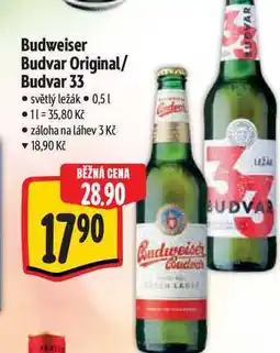 Albert Budweiser Budvar Original/ Budvar 33 0,5 l nabídka