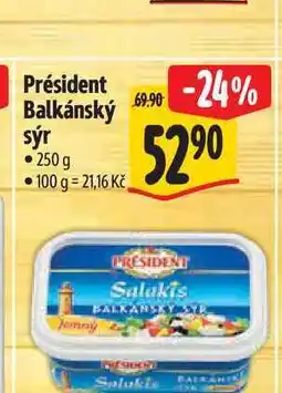 Albert Président Balkánský sýr 250 g nabídka