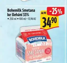 Albert Bohemilk Smetana ke šlehání 33% 250 ml nabídka