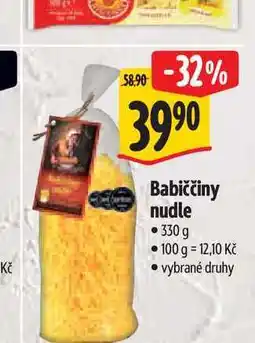 Albert Babiččiny nudle 330 g nabídka