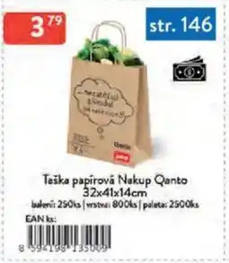 Qanto Taška papirová Nakup Qanto nabídka
