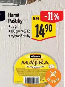 Albert Hamé Paštiky 75 g nabídka