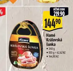 Albert Hamé Královská šunka 340 g nabídka