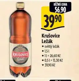 Albert Krušovice Ležák světlý ležák 1,5 l nabídka