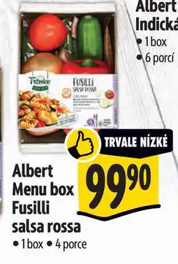 Albert Albert Menu box Fusilli salsa rossa 4 porce nabídka