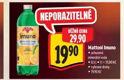 Albert Mattoni Imuno ochucená minerální voda 0,5 l nabídka