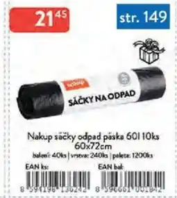 Qanto Nakup sačky odpad páska nabídka