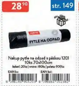 Qanto Nakup pytle na odpad s páskou nabídka
