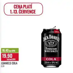 Ratio J.DANIELS COLA 0,33l nabídka