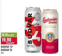 Ratio BUDVAR 12º 0,5l nabídka