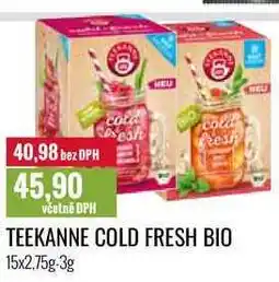 Ratio TEEKANNE COLD FRESH BIO 15x2,75g-3g nabídka