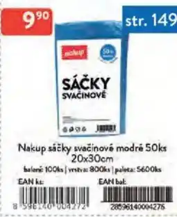 Qanto Nakup sáčky svačinové modré nabídka
