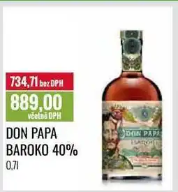 Ratio DON PAPA BAROKO 40% 0,7l nabídka