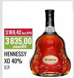 Ratio HENNESSY XO 40% 0,7l nabídka