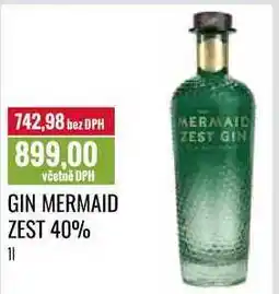 Ratio GIN MERMAID ZEST 40% 1l nabídka