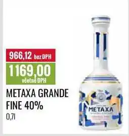 Ratio METAXA GRANDE FINE 40% 0,7l nabídka
