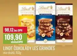 Ratio LINDT ČOKOLÁDY LES GRANDES 150g nabídka