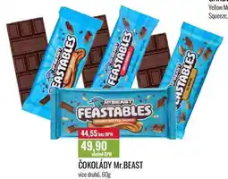 Ratio ČOKOLÁDY Mr.BEAST 60g nabídka