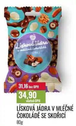 Ratio LÍSKOVÁ JÁDRA V MLÉČNÉ ČOKOLÁDĚ SE SKOŘICÍ 80g nabídka