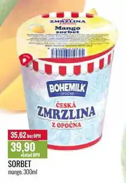 Ratio SORBET mango, 300ml nabídka